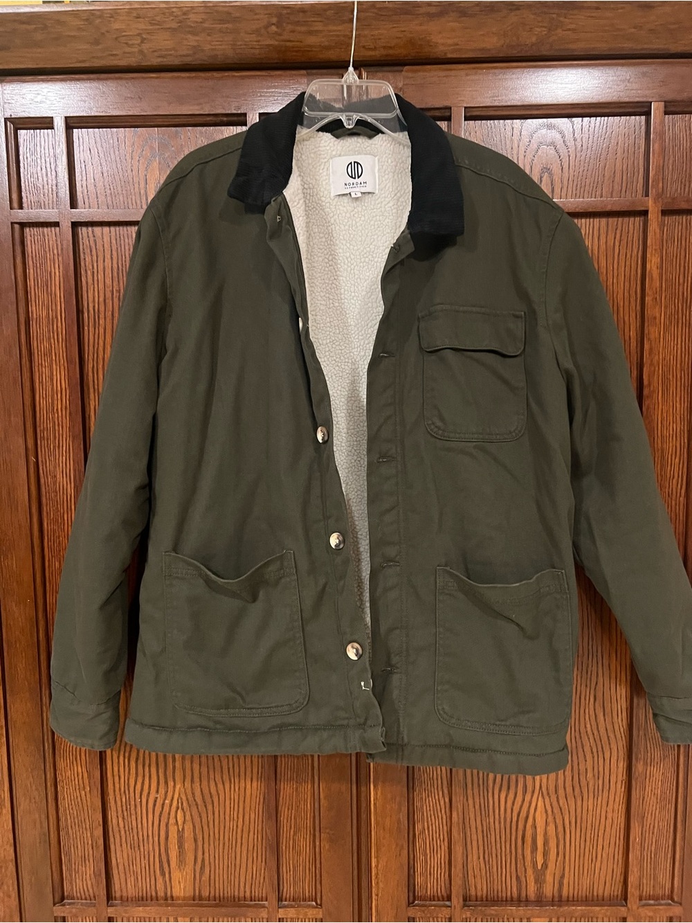 Nordam Men's Olive Lightweight Work Lined Jacket - Large